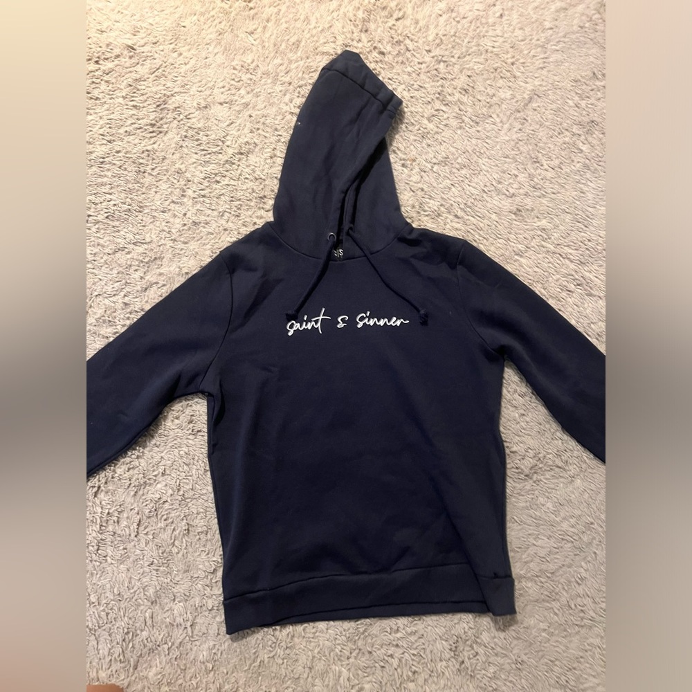 Navy blue hoodie